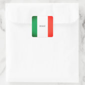 FLAGGENFARBEN ITALIEN QUADRATISCHER AUFKLEBER (Tasche)