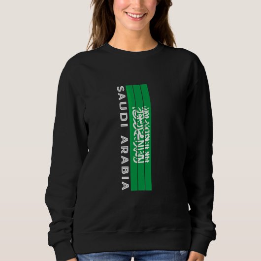 Flaggenfarben Saudi-Arabiens Sweatshirt (Vorderseite)