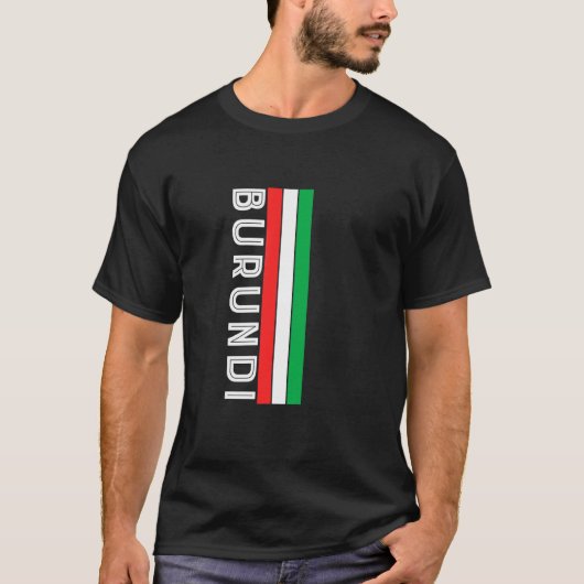 Flaggenfarben von Burundi T-Shirt (Vorderseite)