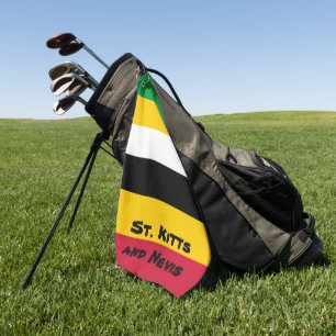 Flaggenfarben von St. Kitts Golfhandtuch