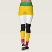 Flaggenfarben von St. Kitts Leggings (Rückseite)