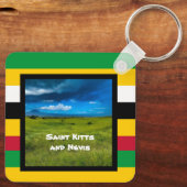 Flaggenfarben von St. Kitts Schlüsselanhänger (Rückseite)