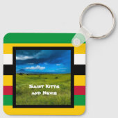 Flaggenfarben von St. Kitts Schlüsselanhänger (Rückseite)