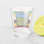 Flaggenfarben von St. Kitts Schnapsglas (Rückseite)