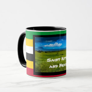Flaggenfarben von St. Kitts Tasse
