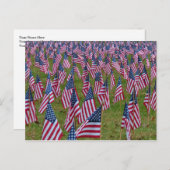 Flaggenfeld - Gedenkfahnen Postkarte (Vorne/Hinten)