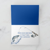 Flaggenfischerei für Vater Feiertagskarte (Innenseite)