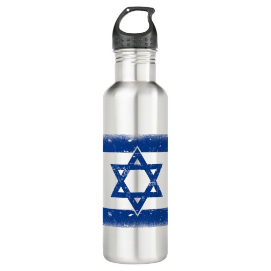 Flaggengrungge Israel Edelstahlflasche (Vorderseite)