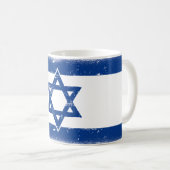 Flaggengrungge Israel Kaffeetasse (VorderseiteRechts)