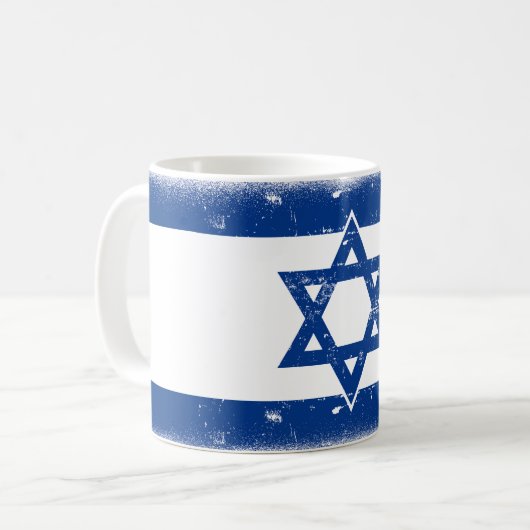 Flaggengrungge Israel Kaffeetasse (Vorderseite Links)