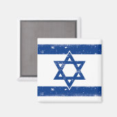 Flaggengrungge Israel Magnet (Vorderseite/Rückseite)