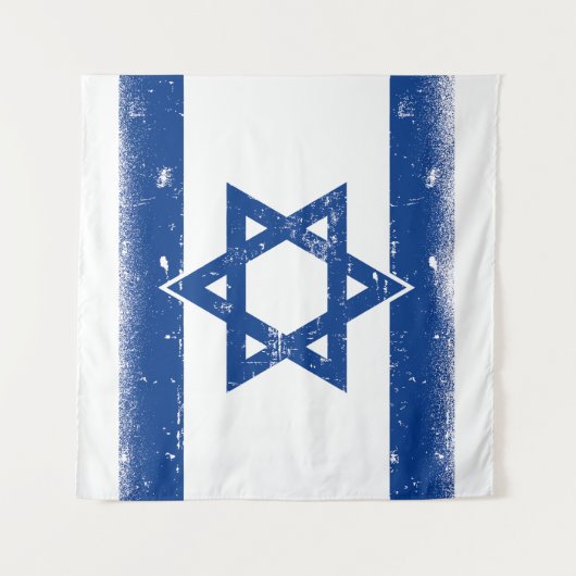 Flaggengrungge Israel Wandteppich (Vorderseite (Horizontal))