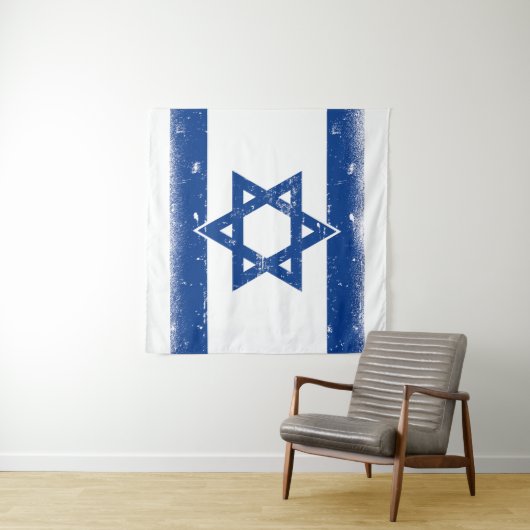 Flaggengrungge Israel Wandteppich (Beispiel (Horizontal))