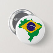 Flaggenkarte Brasilien Button (Vorne & Hinten)