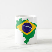 Flaggenkarte Brasilien Kaffeetasse (Mittel)