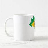 Flaggenkarte Brasilien Kaffeetasse (Links)