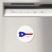 Flaggenkarte des puerto rico magnet (In Situ (Geschirrspüler))
