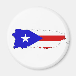 Flaggenkarte des puerto rico magnet