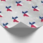 Flaggenkarte des Staates Texas Geschenkpapier (Ecke)
