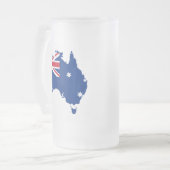 Flaggenkarte Mattglas Bierglas (Vorderseite Links)