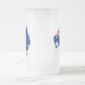 Flaggenkarte Mattglas Bierglas (Mittel)