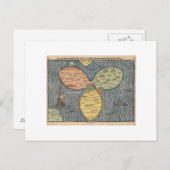 Flaggenklee-Blatkarte 1581 Postkarte (Vorne/Hinten)