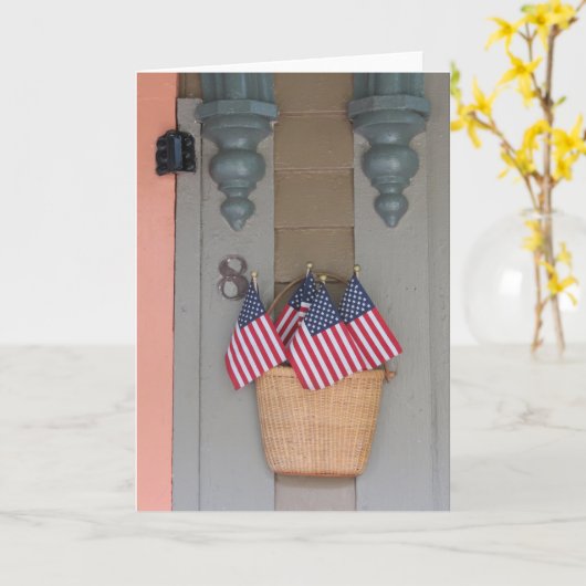 Flaggenkörbe - Martha's Vineyard Karte (Gelbe Blume)