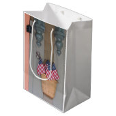 Flaggenkörbe - Martha's Vineyard Mittlere Geschenktüte (Vorderseite Schrägansicht)