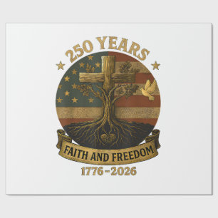 Flaggenkreuzbaum 250 Jahre Glaube und Freiheit 177 Geschenkpapier