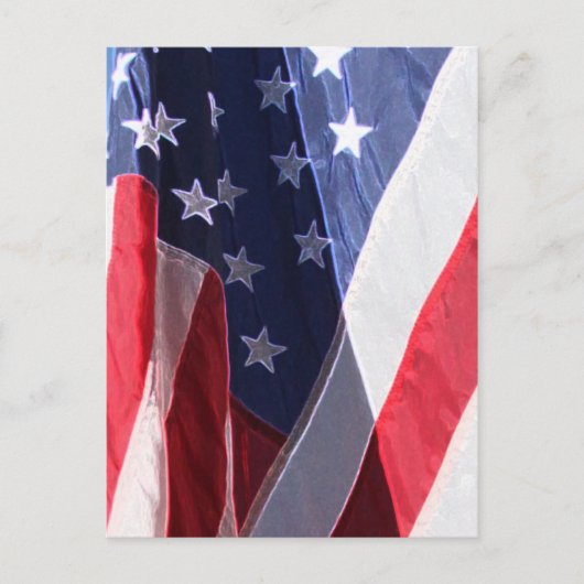 Flaggenkunst Postkarte (Vorderseite)