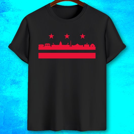 Flaggenlandschaft Washington T-Shirt