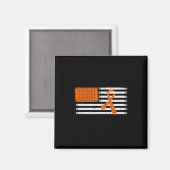 Flaggenleukämie und Multipler Sklerose Magnet (Vorderseite/Rückseite)
