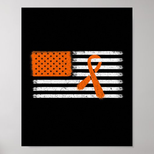 Flaggenleukämie und Multipler Sklerose Poster (Vorne)