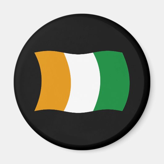 Flaggenmagnet "Cote d'lvoire" (Elfenbeinküste) Magnet (Vorne)