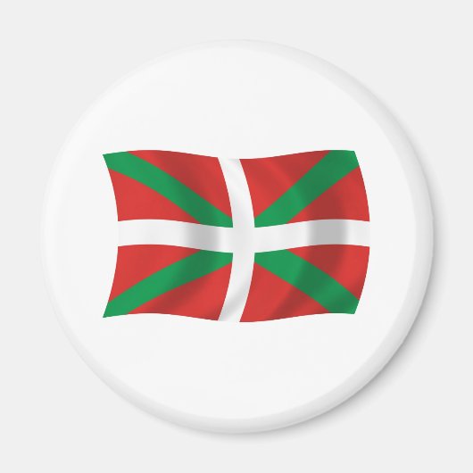 Flaggenmagnet der baskischen Bevölkerung Magnet (Vorne)