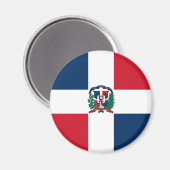 Flaggenmagnet der Dominikanischen Republik Magnet (Vorderseite/Rückseite)