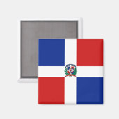 Flaggenmagnet der Dominikanischen Republik Magnet (Vorderseite/Rückseite)
