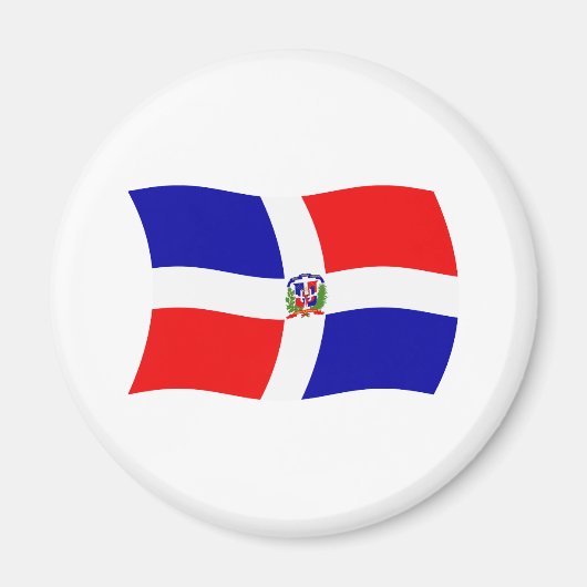 Flaggenmagnet der Dominikanischen Republik Magnet (Vorne)