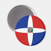 Flaggenmagnet der Dominikanischen Republik Magnet (Vorderseite/Rückseite)