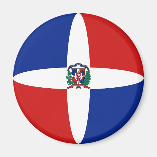 Flaggenmagnet der Dominikanischen Republik Magnet (Vorne)