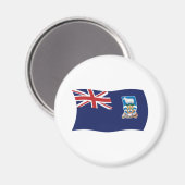 Flaggenmagnet der Falklandinseln Magnet (Vorderseite/Rückseite)
