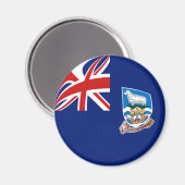 Flaggenmagnet der Falklandinseln Magnet (Vorderseite/Rückseite)