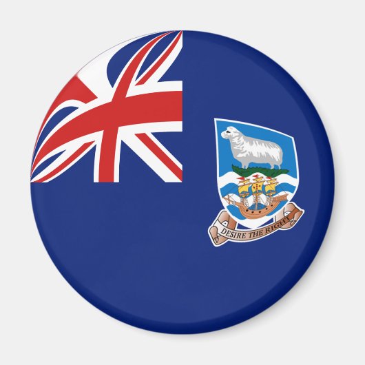 Flaggenmagnet der Falklandinseln Magnet (Vorne)
