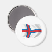 Flaggenmagnet der Färöer Magnet (Vorderseite/Rückseite)
