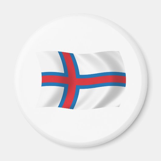 Flaggenmagnet der Färöer Magnet (Vorne)