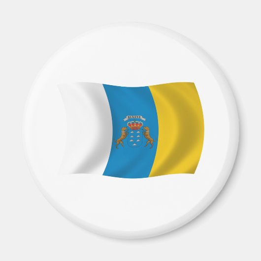 Flaggenmagnet der Kanarischen Inseln Magnet (Vorne)