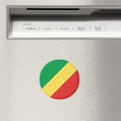 Flaggenmagnet der Republik Kongo Magnet (In Situ (Geschirrspüler))