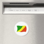 Flaggenmagnet der Republik Kongo Magnet (In Situ (Geschirrspüler))