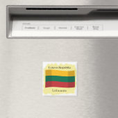 Flaggenmagnet der Republik Litauen Magnet (In Situ (Geschirrspüler))