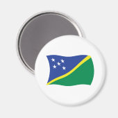 Flaggenmagnet der Salomonen Magnet (Vorderseite/Rückseite)
